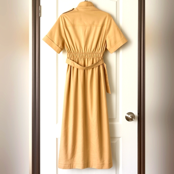 LA'VITE | Belted Military Midi Wrap Dress | Khaki | Size XL | NWOT - Picture 4 of 6